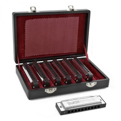 Blues Mondharmonicaset van Gear4music