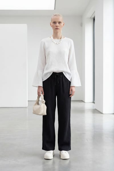 Elastische Taille Rechte Broek