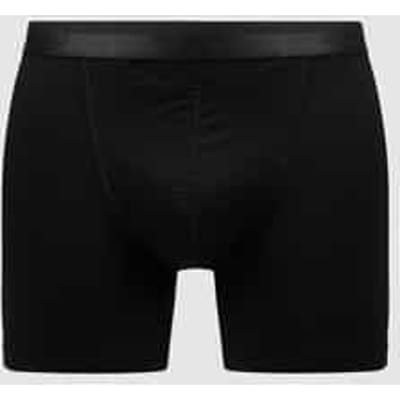 HOM - HO1 Long Boxer Briefs (1-pack) - Heren Boxer met langere pijp en horizontale gulp - Zwart - Maat S