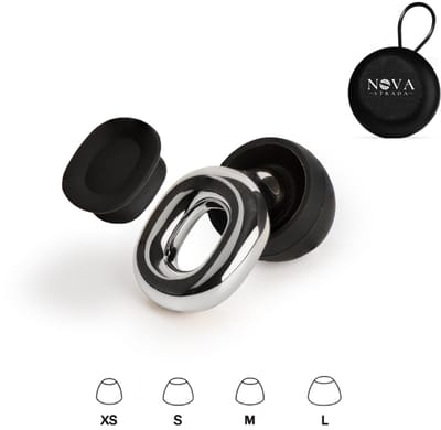 Oordoppen Gehoorbescherming - Nova Strada - Zilver - Festival Dop - Sport - Reizen - Earplugs - Oorbescherming volwassenen - Gehoorbeschermers Kinderen - Loops - Geluidsdempende - Sleep Plugs - Siliconen - Partyplug -Anti Snurk -Oordopjes