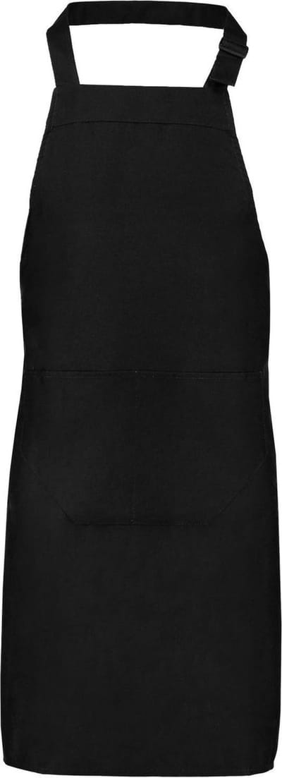 Benza Schort Keukenschort Neutraal, Blanco - Zwart (70 x 85 cm) 10 stuks