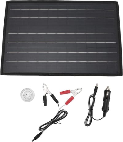 Zonnepaneel - Draagbare Energie - Buiten Opladen - Dubbele USB Snel Laden - 40W - Zwart