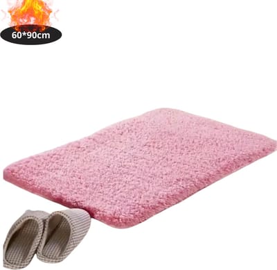 Nivard Badmat - Douchemat - Antislip - Wc Mat - Toiletmat - Badkamermat - Roze - 60x90