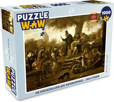 Puzzel De kwakzalver (De keisnijding) - Jan Steen - Legpuzzel - Puzzel 1000 stukjes volwassenen