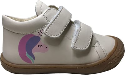 Naturino - Cocoon - Mt 24 - velcro's bumper unicorn lederen sneakers - Beige
