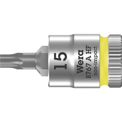 Wera 8767 A 05003363001 Binnen-zesrond (TX) Dopsleutel-bitinzet T 15 1/4 (6.3 mm)