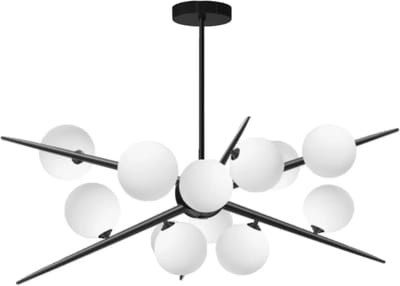 TooLight Plafondlamp - 12 lichtpunten - Modern design - Zwart - G9 fitting