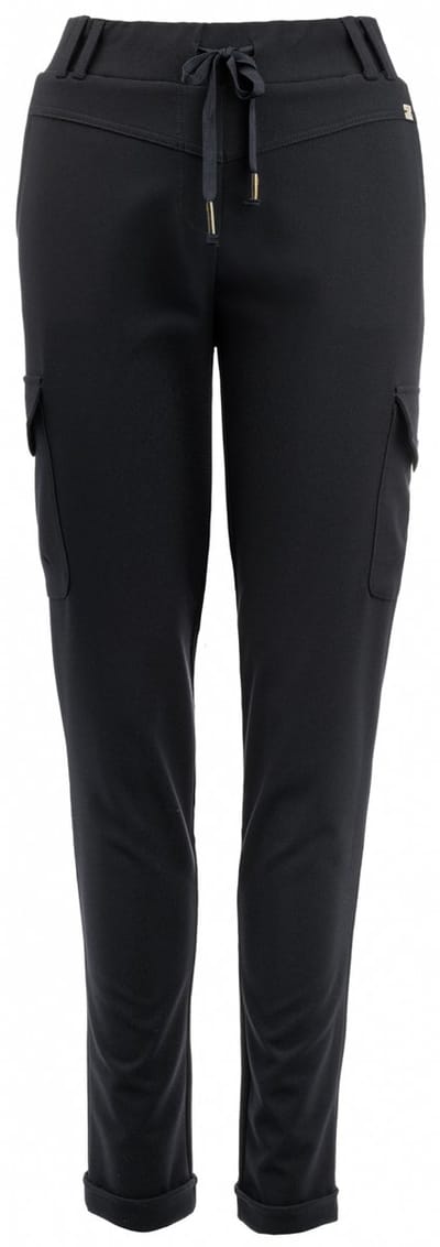 TQ Amsterdam Broek Karin Textured Travel 00tq004bl Black Dames Maat - S