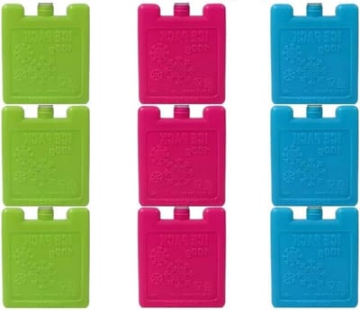 Mini Koelblokjes - Kleine Vrieselementen - Koelbox Vullen - Herbruikbaar - Set van 3 - Blauw