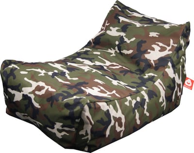 Whoober loungestoel zitzak Bali outdoor camouflage - Wasbaar - Voor binnen en buiten