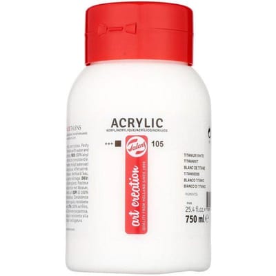 Talens Art Creation Acrylverf Pot 750 ml Titaanwit 105