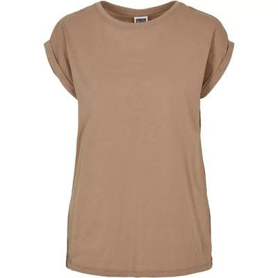 Urban Classics - Extended Shoulder Dames T-shirt - XS - Creme
