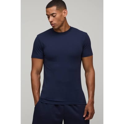 Essentieel Muscle Fit T-shirt | Navy | Size XS