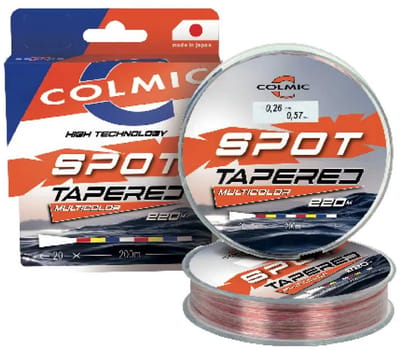 Colmic Spot Taps Toelopende Onderlijn 220 M Zilver 0.180-0.370 mm