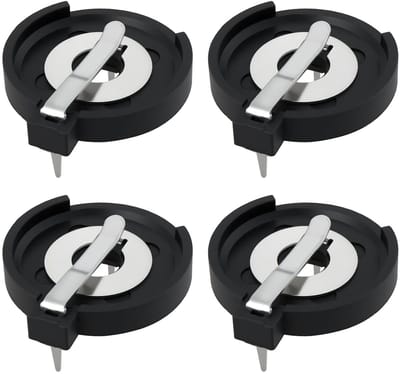 Batterij Houder - CR2430 Case - Elektronica Projecten - 4 Stuks Set - 119 x 75 cm - Zwart