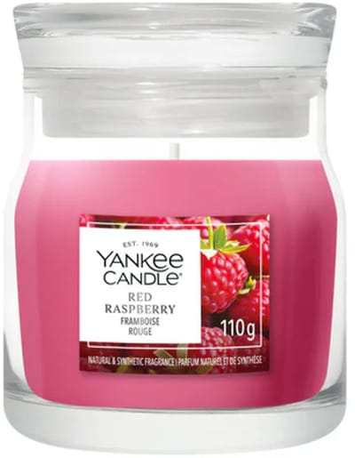 Yankee Candle - Red Raspberry Small Jar Geurkaars - tot 30 branduren