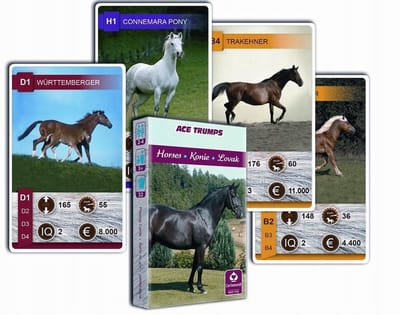 Paarden Kwartet Spel - Educatieve Kaartspel voor Kinderen