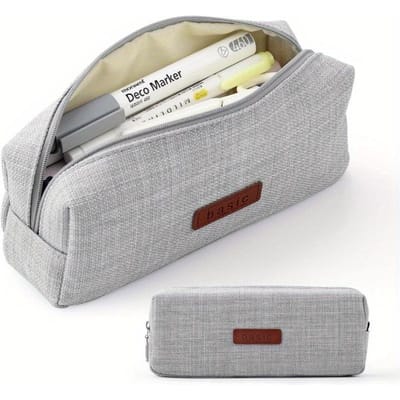 Trousse à crayons en toile, pochette pour étudiant, trousse à monnaie, trousse de maquillage, organisateur de papeterie de bureau pour adolescentes, filles et garçons, fournitures scolaires