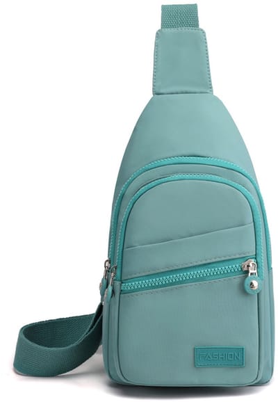 COOAU - Kleine schouder/crossbodytas - 5 opbergvakken en kabelopening - Schoudertas, crossbodytas, heuptas, crossbody - Dames & Heren - Groen