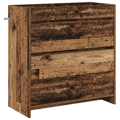 vidaXL - Badkamer - Onder - Het - Wastafel - Kast - Oud - hout - 78,5 - x - 37,5 - x - 81 - cm