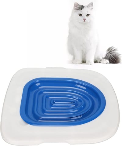Complete Training Kit voor Katten: Universeel Herbruikbaar Toilet Trainingssysteem met Litter Box en Toiletzitting voor Gemakkelijk Kattenzindelijkheid