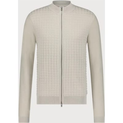 Blue Industry Structuur gebreid rits vest |
