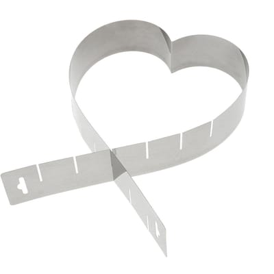 Westmark Hartvormige bakvorm, variabel verstelbaar, zonder bodem, roestvrij staal, zilver, 31342270