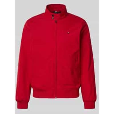 Relaxed fit blouson met logostitching