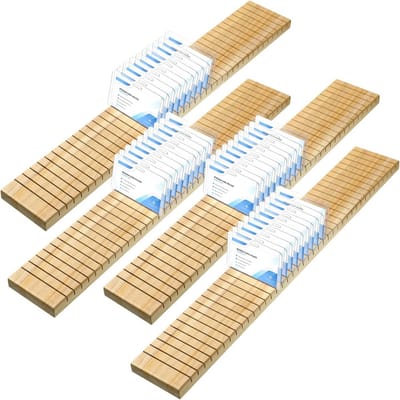 Houten Naamkaart Houder Organizer voor 40 Badges - ID Tag Display voor Kantoor en Evenementen