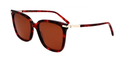 Ferragamo SF2037S Red tortoise 56/18/145 WOMAN Zonnebrillen