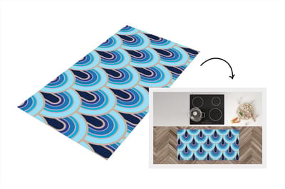 Keukenloper - Loper keuken - Retro - Patronen - Art Nouveau - 120x60 cm - Keukenloper vinyl