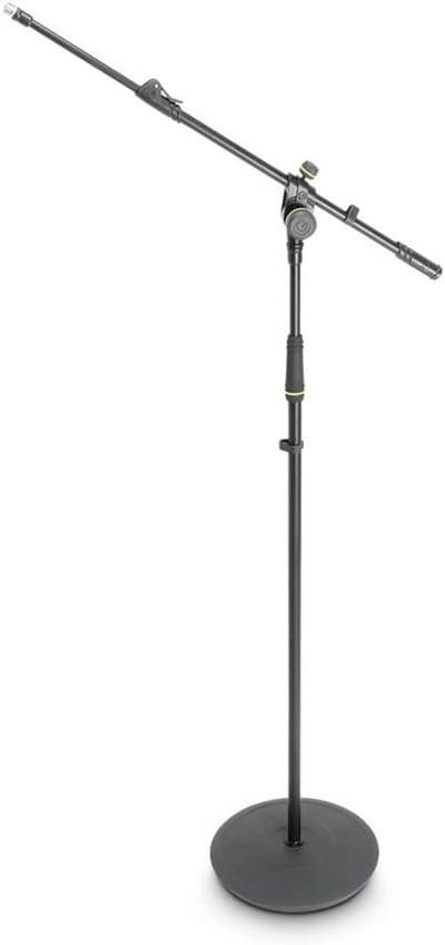 Microfoonstandaard - Muziek standaard - Podcasting Opnemen - Zware Schotelvoet - 168cm Hoogte - Zwart