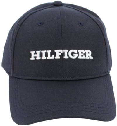 Tommy Hilfiger Th Monotype Canvas 6 Panel Cap Petten Heren - Blauw - Maat ONESIZE
