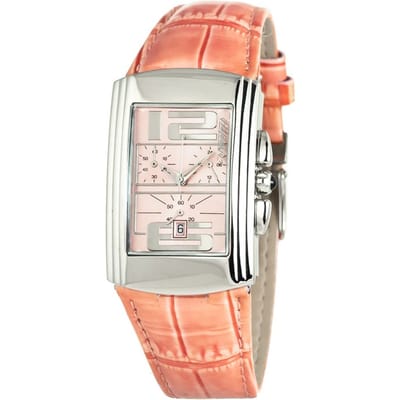 Rechthoekige Roze Wijzerplaat Horloge Ct7018b02ac