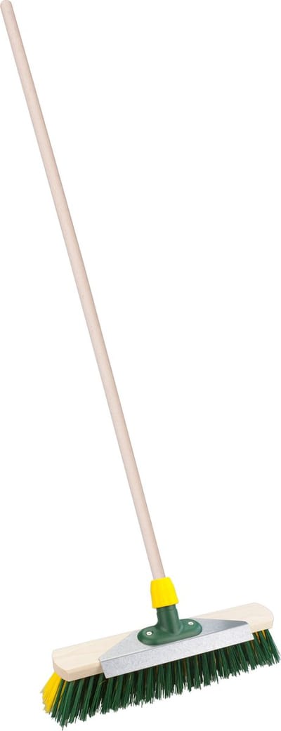 Straatbezem Snowmaster voor buiten - Bezemkop 40 cm - Kunststof - Steel hout 140 cm - met schraper