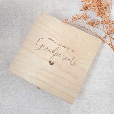 Fien & Feau - Bewaarkistje - You're going to be grandparents - herinneringen