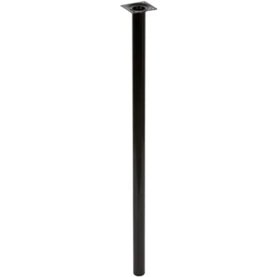 Duraline Meubelpoot Rond Staal 3x70cm Zwart