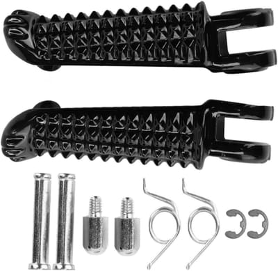 Dailygoods- Voetsteunen Hoogwaardig Aluminium - Opvouwbare Voetsteunen - Motorfiets Accessoires - Directe Vervanging - Eenvoudig te Installeren - Modieus Ontwerp - Motorpedaal