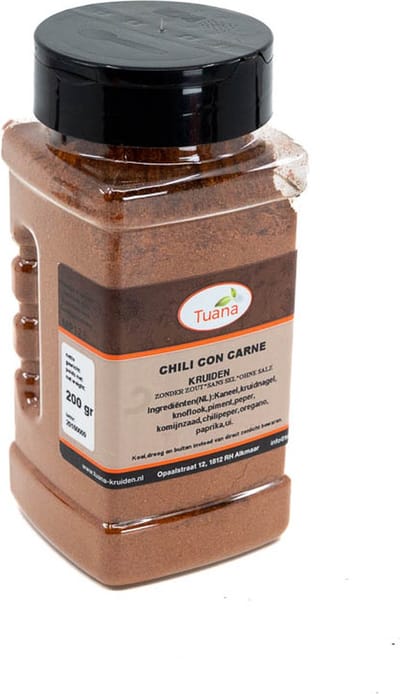 Tuana Kruiden - Chili Con Carne Kruiden - Strooibus 150 Gram - Tuanashop - MP-C-0014