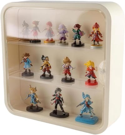 Acryl Vitrinekast - Displaybox Verzamelingen - Verzamelingen Presenteren - Stofdichte Magnetische Deur - 30 x 8 x 30 cm - Zwart
