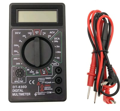 Digitale Multimeter met LCD Scherm - Voltmeter & Ampèremeter voor AC/DC Metingen