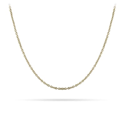 Jewels Inc. - Anker Ketting met Karabijnsluiting - 1.3mm Dik - Lengte 60cm - Geelgoud Verguld Zilver 925
