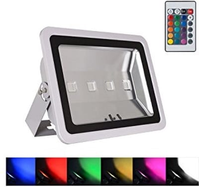 LED Bouwlamp / Schijnwerper RGB Gekleurde Verlichting - 200 Watt - Met Afstandsbediening - Buitenverlichting