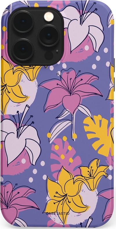Casetastic Hoesje Geschikt voor Apple iPhone 14 Pro Max Magsafe - Stijlvolle Beschermende Duo-layer Case - Lichtjesbloei