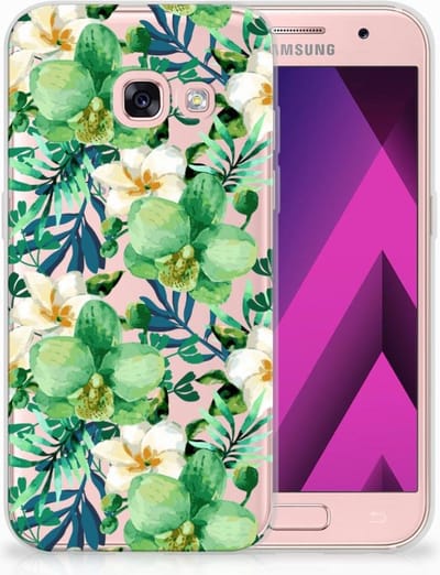 Samsung Galaxy A3 2017 TPU Case Orchidee Groen