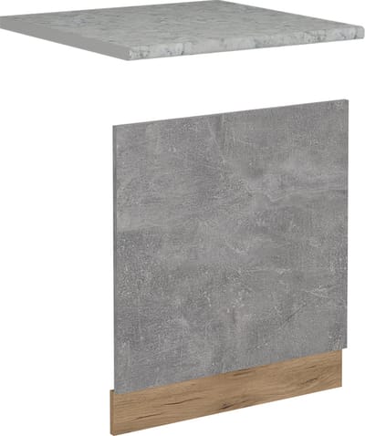 Vicco R-Line Voorpaneel vaatwasser – 60 cm, WB Marmer Beton