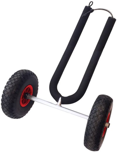 Sup surfboard 'U' trolley - eenvoudig design - handig met elastiek