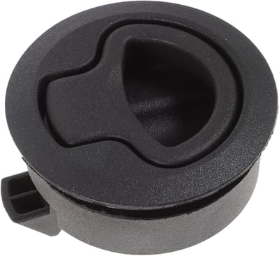 Flush Latch - Luik Handvat - Buitenkasten Beveiligen - Vergrendelbaar UV-bestendig - 6.1 x 6.1 cm - Zwart