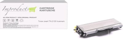 Improducts® Toner - Alternatief Brother TN2120 / TN-2120 zwart hoge inhoud