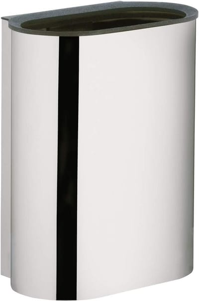 Afvalcontainer Chroom Glanzend 30 Liter voor Badkamer - Wandmontage Cosmetica-emmer Prullenbak